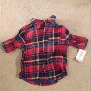 Carter's 9m plaid shirt